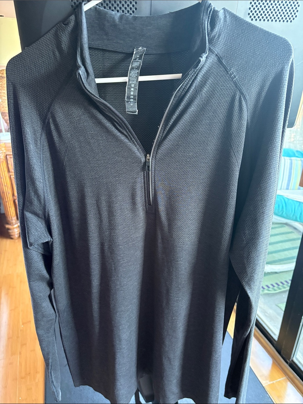 lululemon athletica Black Men's Quarter-Zip long sleeve shirt